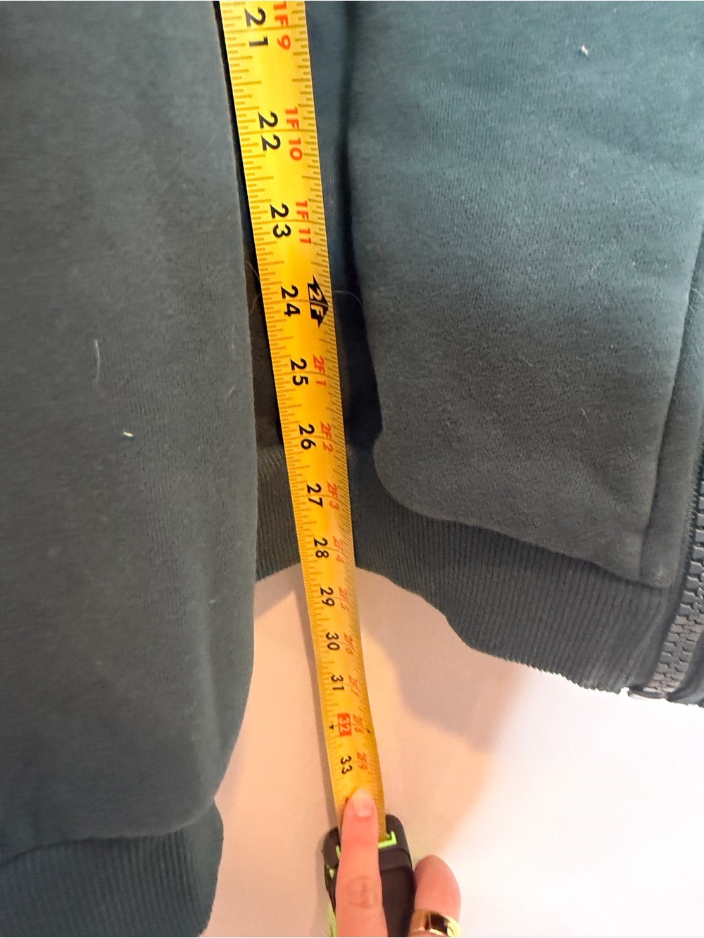 Comfrt Cloud Zip Hoodie XL Pine Green Oversized Full Zip Sweatshirt Jacket - Picture 8 of 8